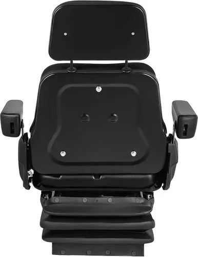 Vista 9 de VEVOR - Reposabrazos ajustable para reposacabezas, asiento elevador de montacargas con rieles deslizantes, plegable, resistente, para tractor
