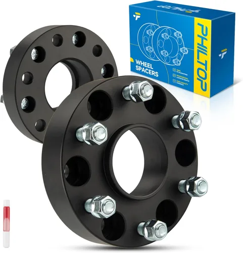 Vista 44 de PHILTOP 4x100 1.25" Espaciadores de rueda para Yaris, 2 piezas de espaciadores de rueda centrados en buje con 54.1mm de diámetro interior del buje