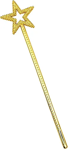 Vista 12 de MYUBWTF Varita mágica de plata de 13 pulgadas con forma de elfo y estrella de ángel