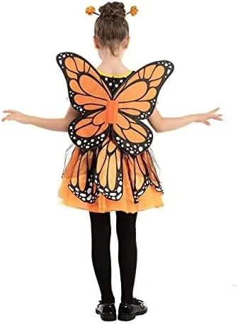Vista 2 de Spooktacular Creations Disfraz único de mariposa monarca de fantasía para niños Halloween