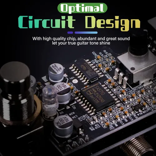 Vista 5 de Pedal de efectos de guitarra eléctrica del compresor, Lotkey Mini tipo DC 9V True Bypass