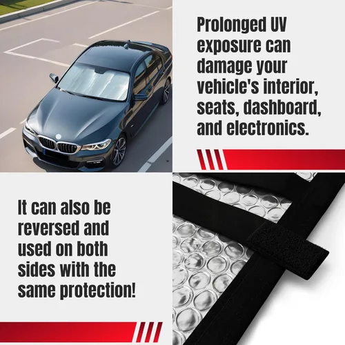 Vista 3 de Autotech Park Parasol compatible con parabrisas delantero Mazda CX-5 SUV 2013-2016, parasol de ajuste personalizado