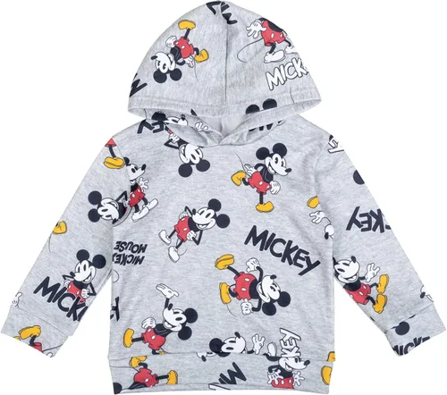 Vista 2 de Disney Mickey Mouse - Conjunto de sudadera con capucha y pantalones de forro polar para niños grandes