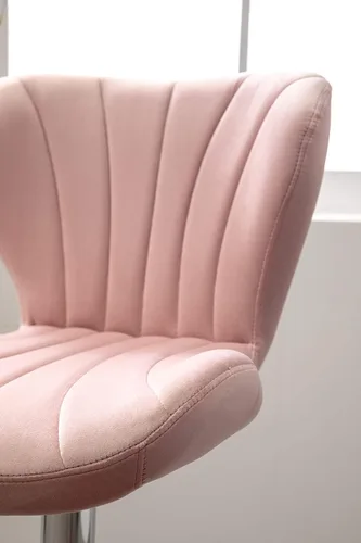 Vista 43 de Roundhill Furniture Ellston - Taburetes de bar giratorios ajustables de terciopelo, color gris, juego de 2, color gris