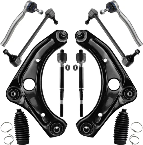 Vista 166 de Detroit Axle - Kit de suspensión frontal de 10 piezas para Chevy Trailblazer EXT GMC Envoy XL XUV Buick Rainier Isuzu Ascender Olds Bravada, brazos