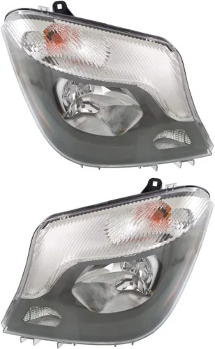 Vista 6 de Para Mercedes-Benz Sprinter Freightliner Sprinter 2014-2018 Conjunto de faros delanteros lado conductor certificado por DOT MB2502221N Lado