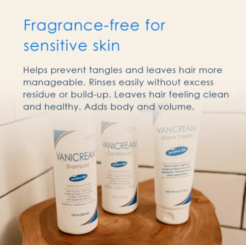 Vista 3 de Vanicream Champú para el cabello (12 onzas), acondicionador (12 onzas) y gel de peinado (7 onzas)