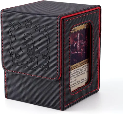 Vista 15 de Venssu MTG Caja de Mazo con Pantalla de Commander, Estuche de Mazo de Cartas Angel que Cabe 100 Cartas con Doble Funda, Caja de Almacenamiento
