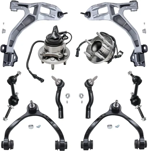 Vista 106 de Detroit Axle - Kit de 4 piezas de manguetas de dirección para Honda Civic 2006-2011, 2 manguetas de dirección delanteras y bujes de ruedas
