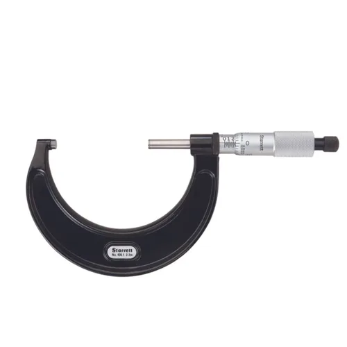 Vista 17 de Starrett Juego de micrómetro exterior con dedal de fricción suave, trinquete combinado y velocímetro - Tema American Pride, rango de juego de 0-4