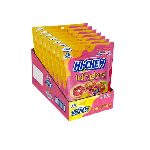 Vista 26 de HI-CHEW Mezcla de Bayas, Paquete de 6 Bolsas, 3.17 oz cada una - Mora, Cereza, Frambuesa, Dulce Suave y Masticable Único y Divertido - Imensamente