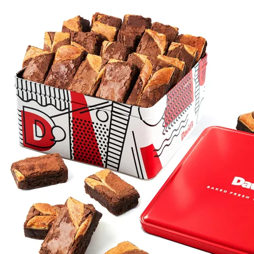 Vista 13 de David's Cookies Fresh Baked - Cesta de regalo gourmet para pastel de migas – Surtido de pasteles de migas gourmet con mantequilla original, cesta