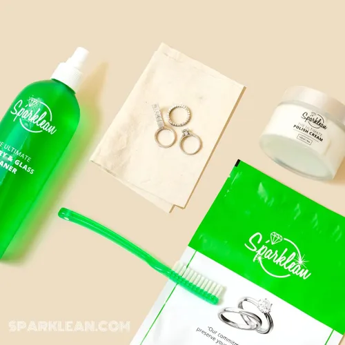 Vista 7 de Sparklean Limpiador de joyas Solución de limpieza de vidrio, pantalla y joyas restaura el brillo para anillos de oro y plata, diamantes, relojes