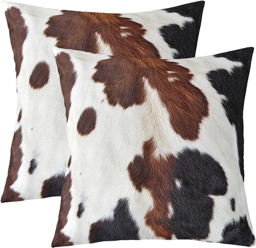 Vista 29 de Juego de 2 fundas de almohada con estampado de vaca de las tierras altas de 24 x 24 pulgadas para mujeres adultas, fundas de almohada de granja