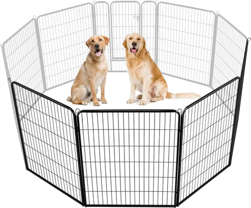 Vista 21 de Topeakmart Corralito para perros al aire libre, corralito de ejercicio portátil para interiores y mascotas, para patio, caravana, camping, 32