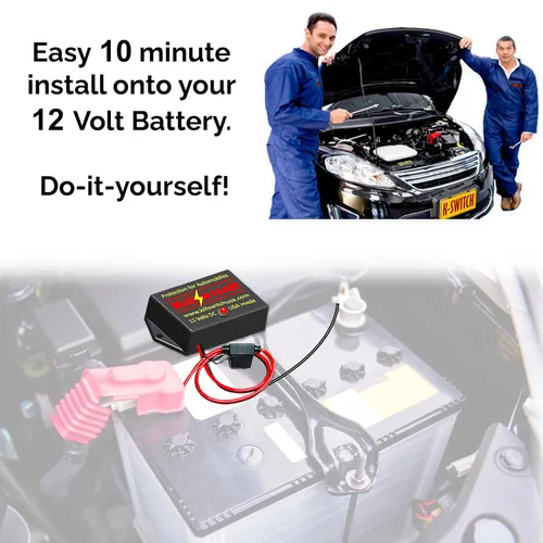 Vista 7 de Killswitch Escudo EMP para vehículos (12 V CC) – Protección contra rayos de grado militar, CME y llamarada solar – Fácil instalación de 2 cables