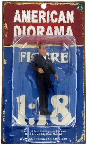 Vista 3 de American Diorama Figura de oficial de policía I, 24011 - Accesorio de pasatiempo a escala 1/18