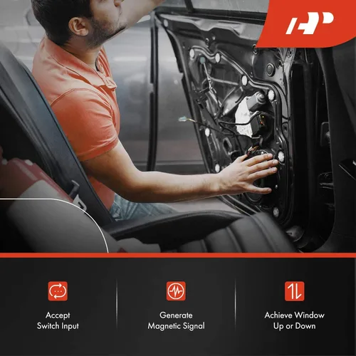 Vista 2 de A-Premium Motor de elevación de elevalunas eléctrico compatible con Honda CR-V CRV 2002 2003 2004 2005 2006, lado delantero derecho del pasajero