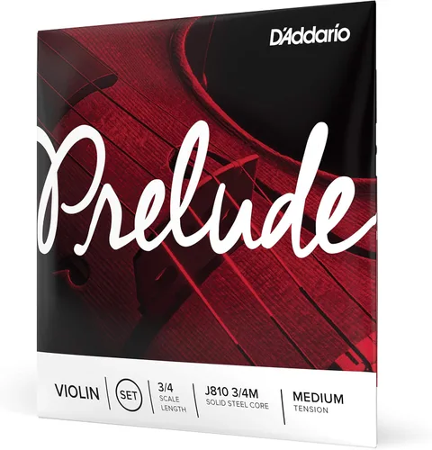 Vista 12 de D'Addario Prelude Cuerdas para violín, J813 3/4M, Tensión media, escala 3/4, cuerda D única