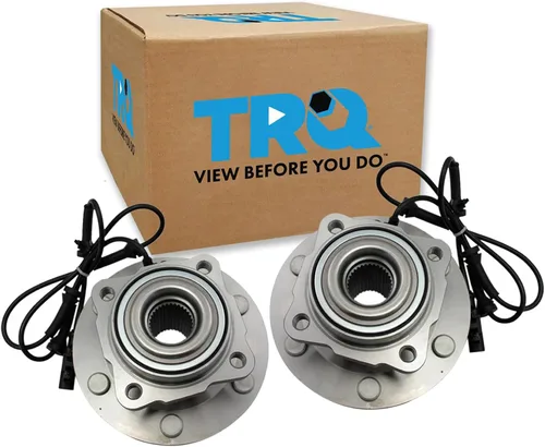 Vista 54 de TRQ Par de conjunto de cubo de cojinete de rueda delantera izquierda derecha, 2 piezas compatible con Lexus GX460 2003-2009 GX470 2003-2023 Toyota