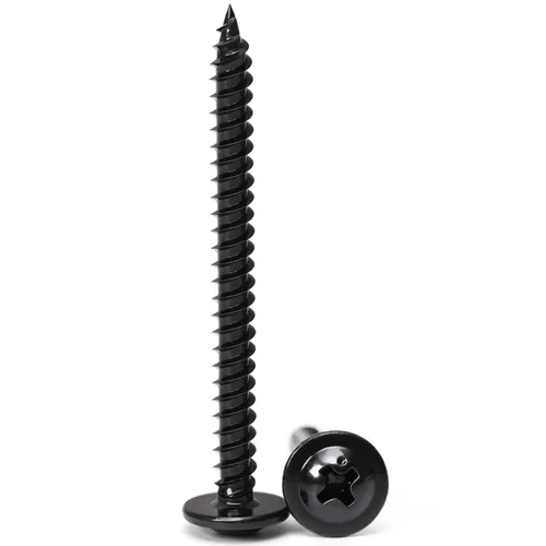 Vista 17 de Tornillos de madera negra, #8-32 Kit surtido de tornillos de 155 piezas Phillips modificada cabeza de armadura de madera tornillos de metal rápido