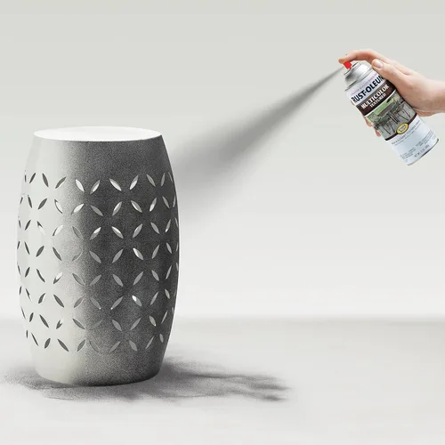 Vista 5 de Rust-Oleum 223525 Stops Rust Pintura en Aerosol Texturizada Multicolor, 12 oz, Hierro Envejecido