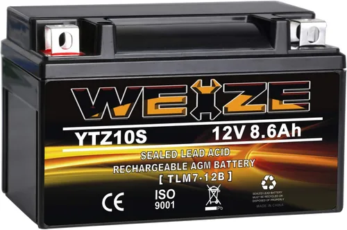 Vista 19 de Weize YTX9-BS - Batería libre de mantenimiento de plomo-ácido para motocicleta, ATV, Honda, Polaris, Suzuki