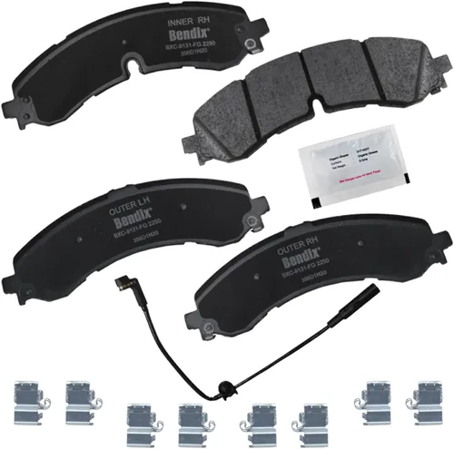 Vista 252 de Pastillas de Freno Traseras Cerámicas Bendix Priority1 CFC1510 para INFINITI QX56 2013-2011, QX80 2024-2014, Nissan Armada 2023-2017