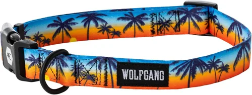 Vista 10 de Wolfgang - Collar de perro resistente y ajustable con hebilla de nailon de liberación rápida para caminar y entrenar, estampado BrookTrout, talla S