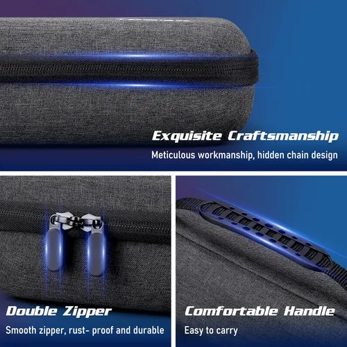 Vista 5 de TOQIBO Funda protectora de transporte para cubierta de vapor, funda de transporte portátil compatible con consola de vapor y accesorios, funda