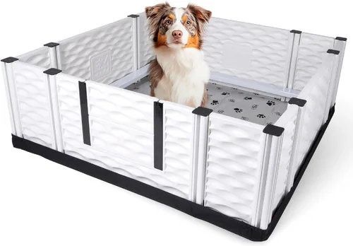 Vista 18 de EZwhelp - EZclassic - Caja de parto de 38 x 38 x 28 pulgadas, la elección confiable para criadores - Duradera, personalizable y portátil.