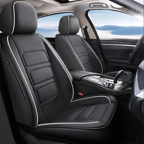 Vista 23 de TTX LIGHTING 2 fundas de asiento delantero compatibles con Subaru Ascent 2019-2024 2025, fundas de asiento de piel sintética compatibles con bolsa
