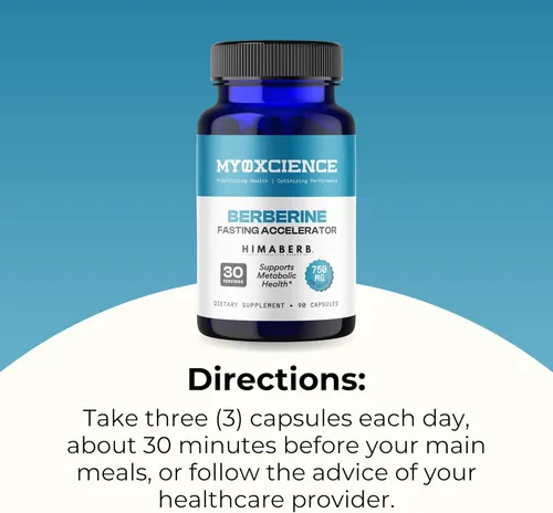 Vista 8 de MYOXCIENCE Acelerador de ayuno de berberina Himaberb Berberina HCL con ALA (ácido alfa lipoico) y biotina (90 cápsulas)