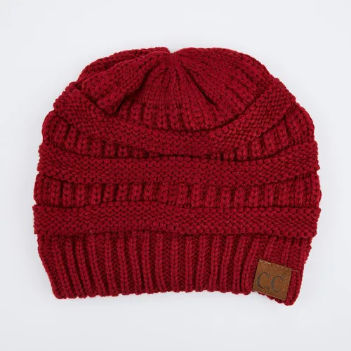 Vista 2 de C.C - Gorro de punto trenzado, grueso, suave y cálido (HAT-20A) (HAT-30) (HAT-730) (YJ-816) (HAT-80)