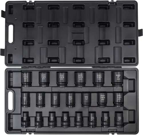 Vista 4 de SUNEX TOOLS 5100 Dado de Impacto Estándar de 6 Puntos con Impulsor de 1" 3-1/8