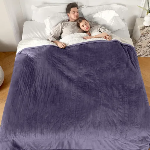 Vista 19 de ESTINGO Manta eléctrica calefactora, manta eléctrica extremadamente suave con apagado automático de 4 horas y 5 niveles de calefacción, manta