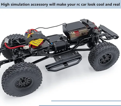 Vista 2 de MORLORDY RC Rock Rails pedal lateral placa de pie placa de pie toboganes de roca para 1/24 RC Crawler Accesorios de coche SCX24 actualizaciones