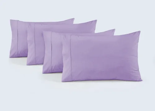 Vista 26 de Juego de 6 fundas de almohada 100 % percal de algodón, suaves y transpirables, tela ligera, tejido suave y aireado, para ella o él