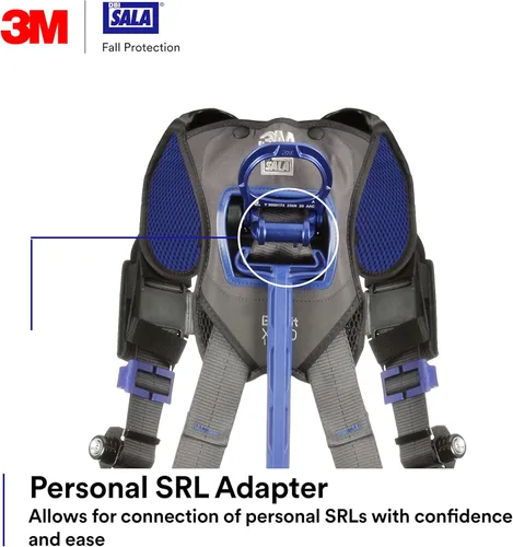 Vista 7 de 3M DBI-SALA - Arnés de seguridad para escalar/posicionar, protección contra caídas, OSHA, ANSI, espalda, anillas en D delanteras y de cadera, anillo
