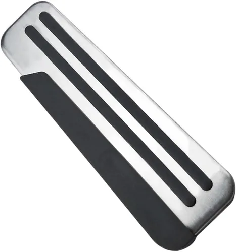 Vista 4 de Pedal de coche de acero inoxidable para pedal muerto para Nissan March Maxima Juke Pulsar X-Trail Qashqai Leaf Sunny Conveniente