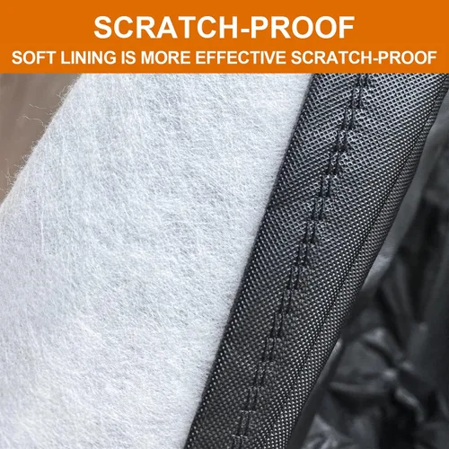 Vista 3 de Kayme - Cubierta completa impermeable de 7 capas para automóvil, apta para todo clima, protección para exteriores contra lluvia, sol, rayos UV