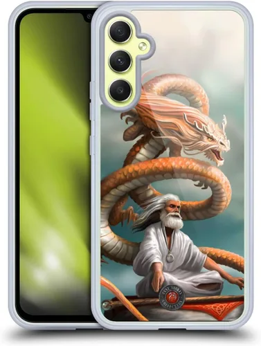 Vista 105 de Head Case Designs Officially Licensed Anne Stokes God's Hammer Guardian Dragons Gel Case [Military Grade Protection] Compatible with Samsung Galaxy