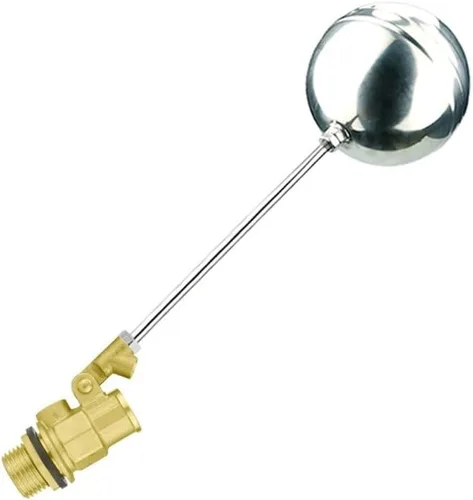 Vista 4 de 1pcs Brass Float Valve - 1/2inch, 3/4inch, 1inch Automatic Water Level Control Valve for Water Tank and Water Tower(1Inch)