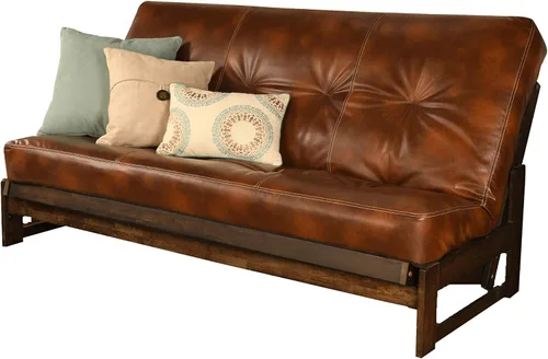 Vista 17 de Kodiak Furniture Aspen - Juego de futón con acabado de moca Reclaim, Oregon Trail Java, completo