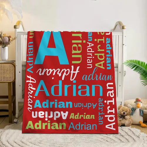 Vista 23 de Manta de bebé personalizada, Manta de bebé personalizada con nombre, manta de bebé personalizada con nombre, manta de bebé personalizada para bebé