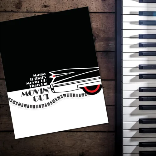 Vista 8 de I'm Movin' Out (Anthony's Song) - Classic Rock Lyric Inspired Music Wall Art Print Poster