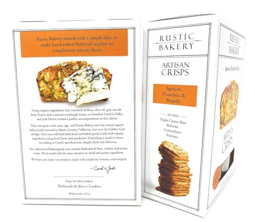 Vista 2 de Generic Rustic Bakery Artisan Crisps Crackers Bundle Apricot Pistachio & Brandy with Kokobunch Kit (2 Pack) 5 oz.