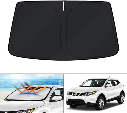 Vista 226 de KUST Parasol para parabrisas para BMW X1 F48 2016, 2017, 2018, 2019, 2020, 2021, 2022, accesorios de ajuste personalizado, parasol plegable