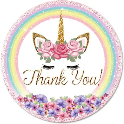 Vista 16 de Calcomanías de cumpleaños para tarjetas, 1 rollo, 500 unidades, 6 bonitos diseños de pasteles, etiquetas adhesivas redondas de 1 pulgada para niños