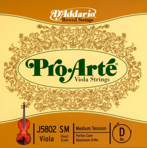 Vista 13 de D'Addario Pro-Arté Viola A Medio Medio (J5801MM)